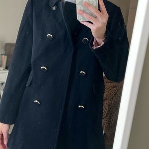 Kate Spade Navy blue wool coat